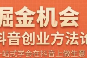 王泽旭·抖音创业方法论，抖音创业商业认知大课，一站式学会在抖音上做生意