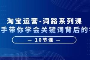 《淘宝运营词路系列课》手把手带你学会关键词背后的需求
