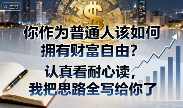 付费文章:你作为普通人该如何拥有财富自由?认真看耐心读,我把思路全写给你了插图 付费文章:你作为普通人该如何拥有财富自由?认真看耐心读,我把思路全写给你了