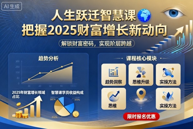 人生跃迁智慧课,把据2025财富增长新动向插图 人生跃迁智慧课,把据2025财富增长新动向