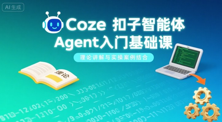 Coze扣子智能体Agent入门基础课,理论讲解与实操案例结合插图 Coze扣子智能体Agent入门基础课,理论讲解与实操案例结合
