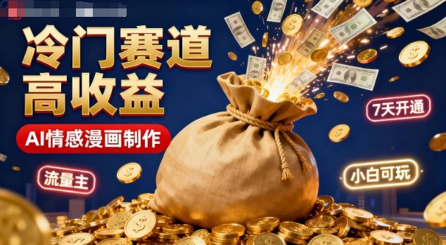 公众号冷门赛道,用AI做情感漫画,7天开通流量主,操作简单,小白可玩插图 公众号冷门赛道,用AI做情感漫画,7天开通流量主,操作简单,小白可玩